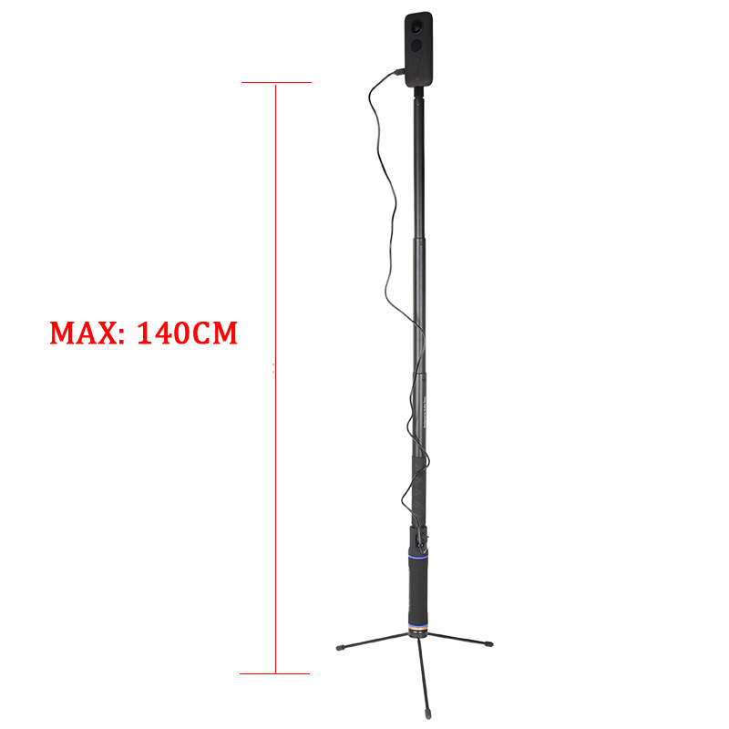 Handheld Energie Bank Batterie Hand Griff Verlängerung Einbeinstativ w Stativ für Insta360 eins X Panorama Flecken Kamera Zubehör