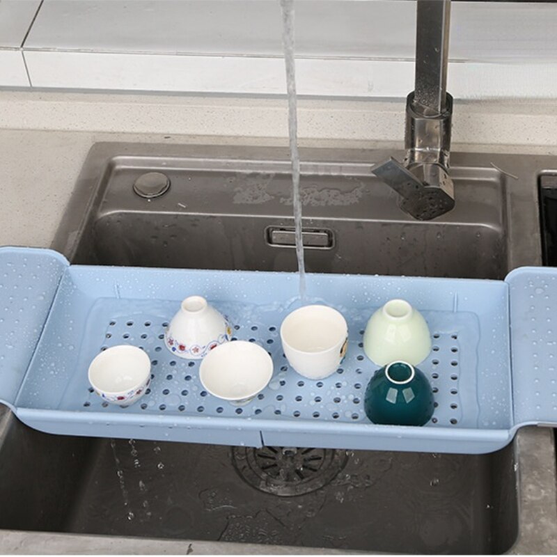 Bathtub Trays Bathroom Storage Plastic PP Material Bathtub Kitchen Sink Scalable Storage Rack Bath Tub Tray Multi Purpose