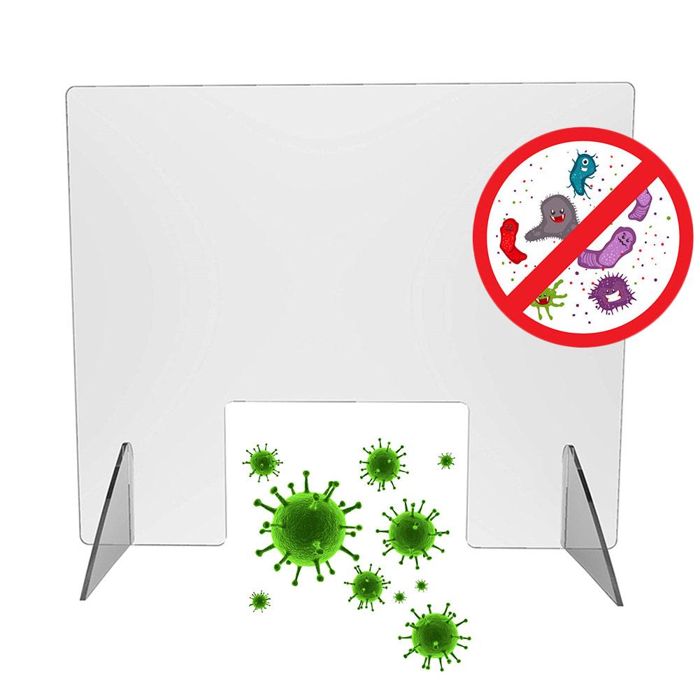 Acrylic Sneeze Guard Shield Clear Perfection Reception Side Counter Sprayed UV Cut Transparent Height Protection Screens: Default Title