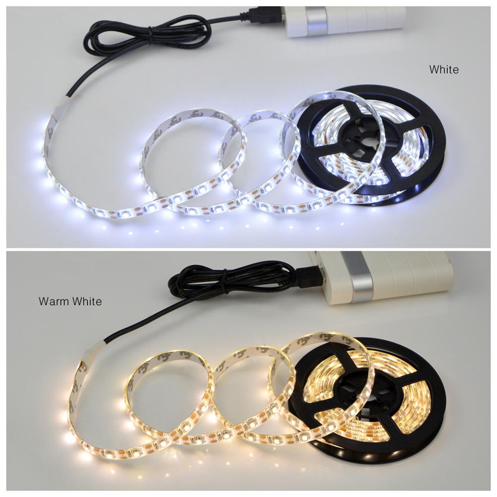LED Mirror Light PIR Motion Sensor Vanity Backlight For Mirror Adhesive Tape USB /Battery Powered Makeup Dressing Mirror lamp