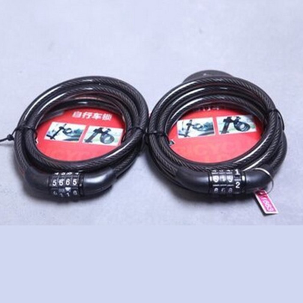 Bicycle Lock Code Key Locks Bike Cycling Password Combination Security Steel Wire Locks Bicycle Accessories