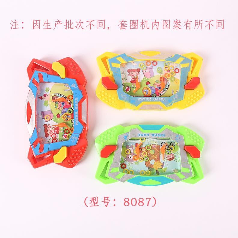 Anello di Acqua di grandi Dimensioni cabina Merci Poco Della Ragazza Dei Bambini Palmare consolle di Gioco di Acqua Anello di Presse Giocattoli per Bambini: 8087 casuale 1