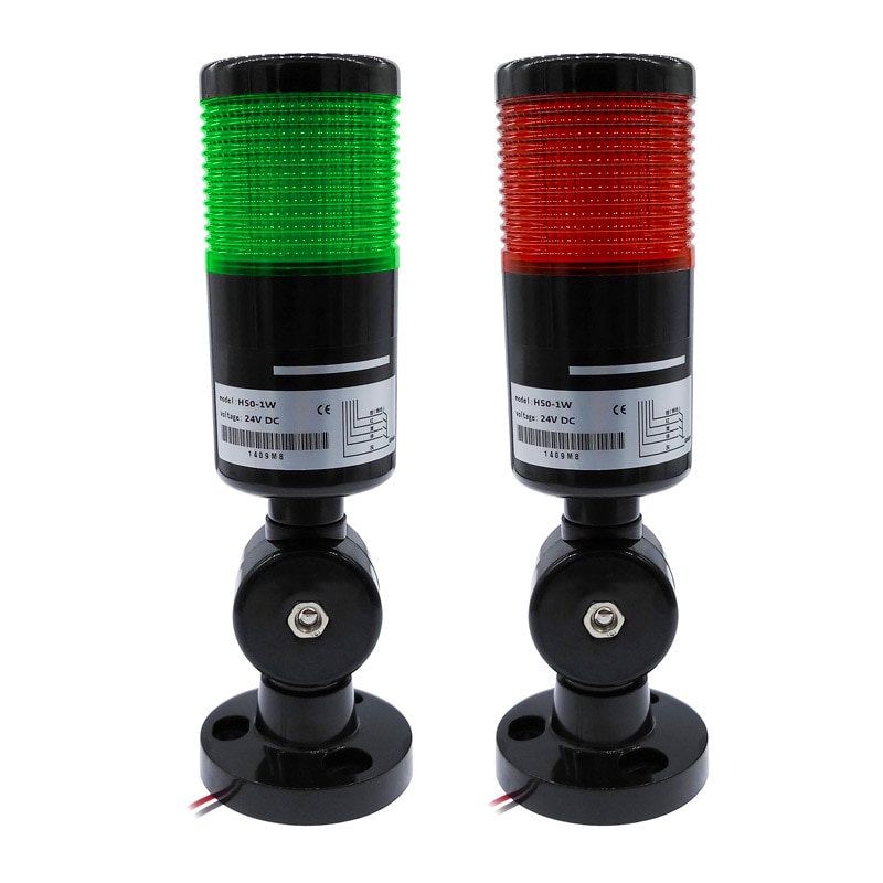 T50 indikatorlys industriel sammenfoldelig led advarselslampe signal tårn alarm advarselslys for maskiner blink 12v 24v tårn lampe