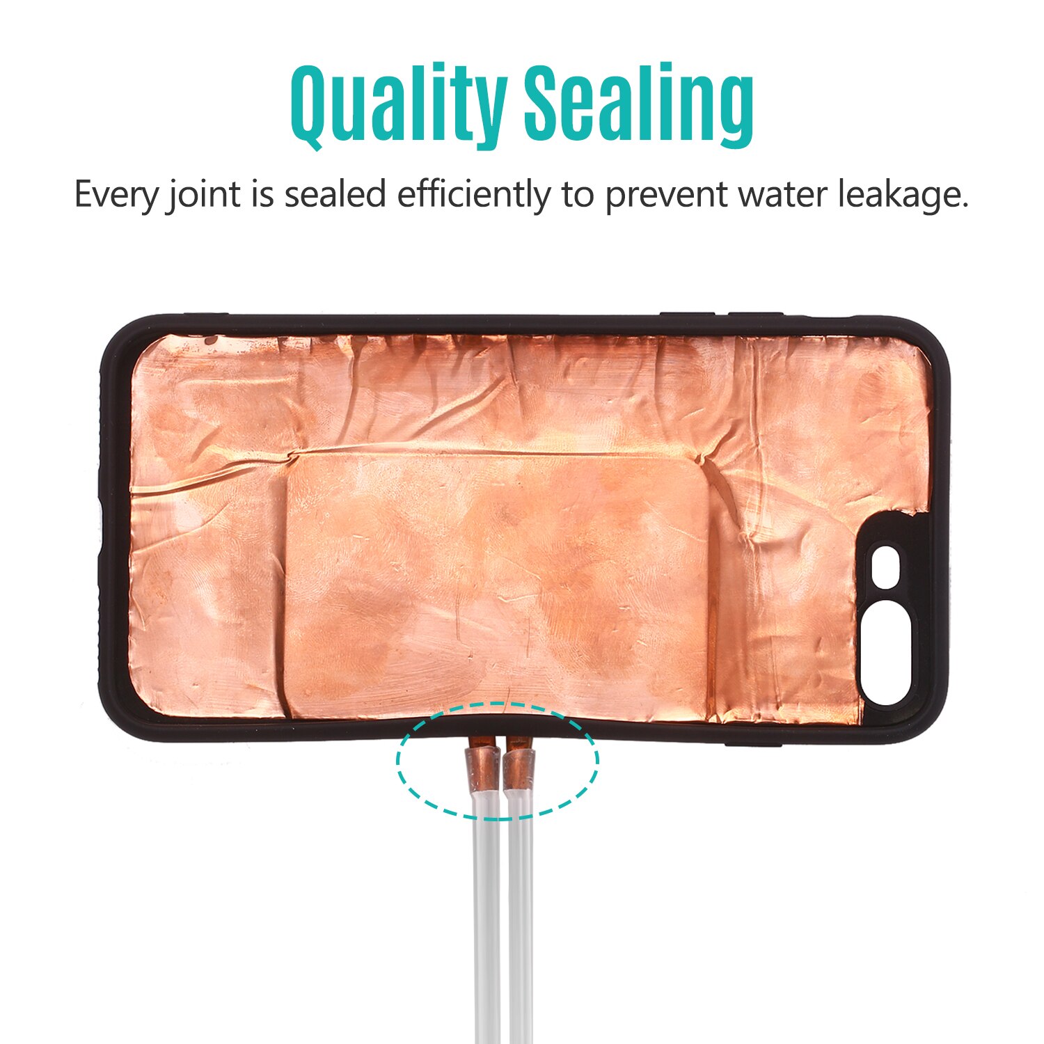 Phone Cooler Mobile Phone Radiator Water-cooled Cooling Device Liquid-cooled Mobile Phone Case DIY Heat Dissipation Cooler