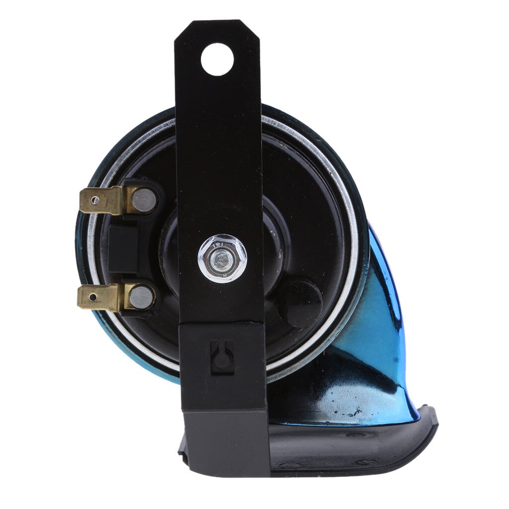 Car Motorcycle 130dB Loud Snail Air Horn Siren Waterproof 510hz 12V DC Blue Low Power Consumption and High Performance