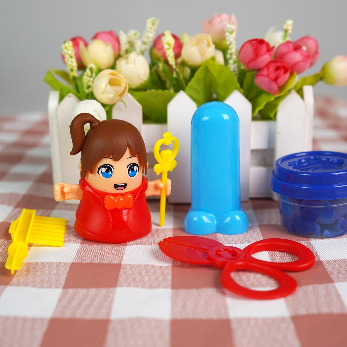 Haus Spielzeug Barbier 3D Friseur Farbe Tonne Art Pädagogisches Spielzeug Modellierung Tonne Plastilin Werkzeuge Kind DIY Tonne