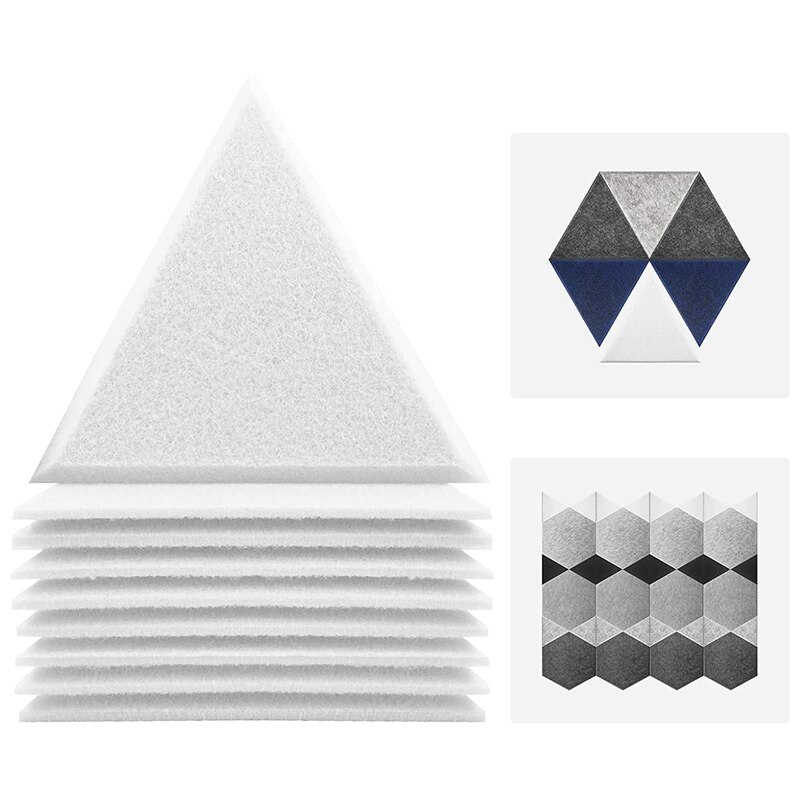 24Pack Acoustic Panel,Soundproofing Wall Panel,High Density Sound Absorbing Panel,Triangle Wedge Sound Insulation Tile