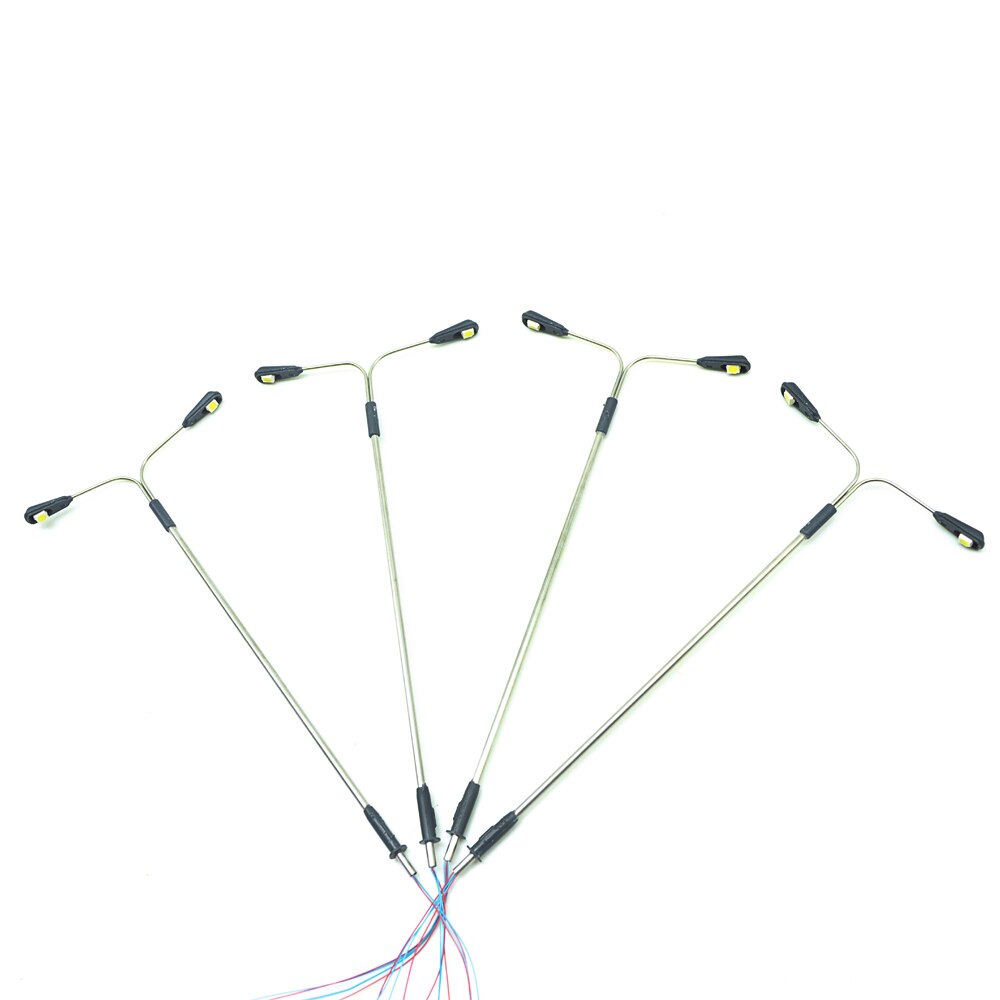 10PCS Scale Model Light Street Lamp Building Train Architectural Lighting Landscape Railway Road Sand Table Layout Diorama Metal