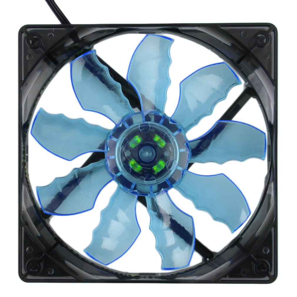 Blue Or Green Efficient Heat Dissipation Low noise Cool & Quiet 15 Blue/Green LED Desktop PC Computer Case Cooling Fan