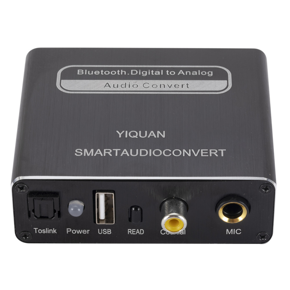 3.5mm Bluetooth Digital To Analog Audio decoder DAC Converter BT Optical Fiber Coaxial Audio Decoder RAC Audio Receiver Adapter