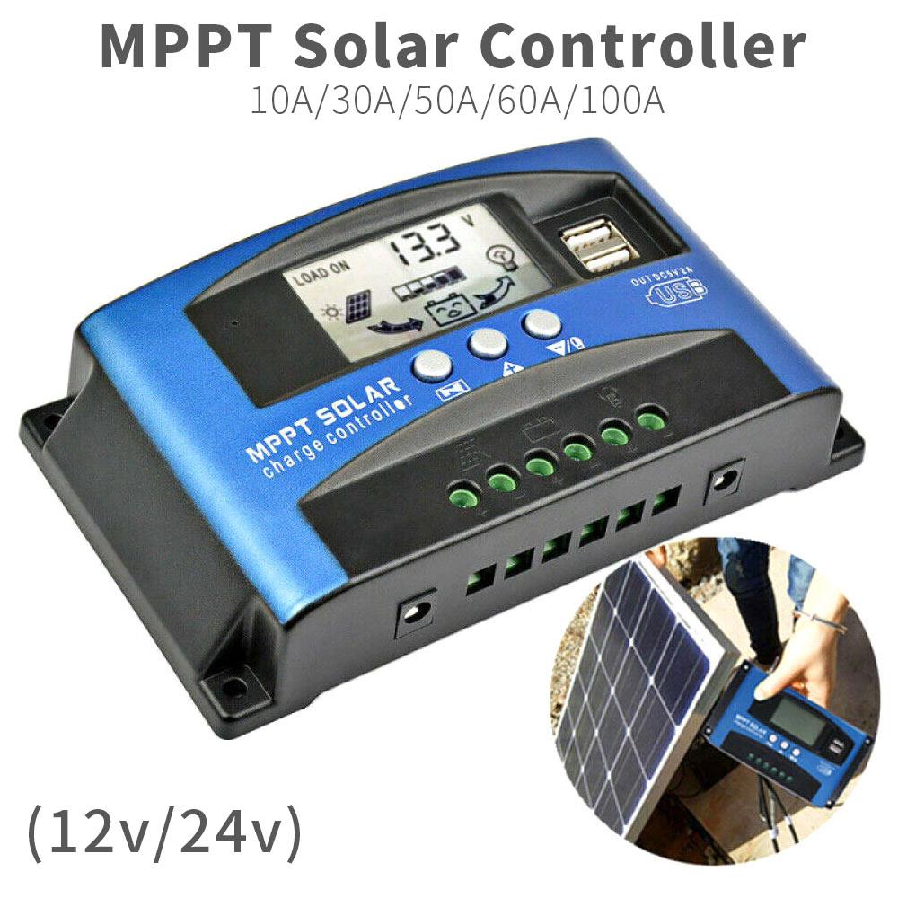 Dual Usb LCD Display Mppt Controller Mppt Controller Solar Panel Home Solar Charge Controller Solar Charge Controller