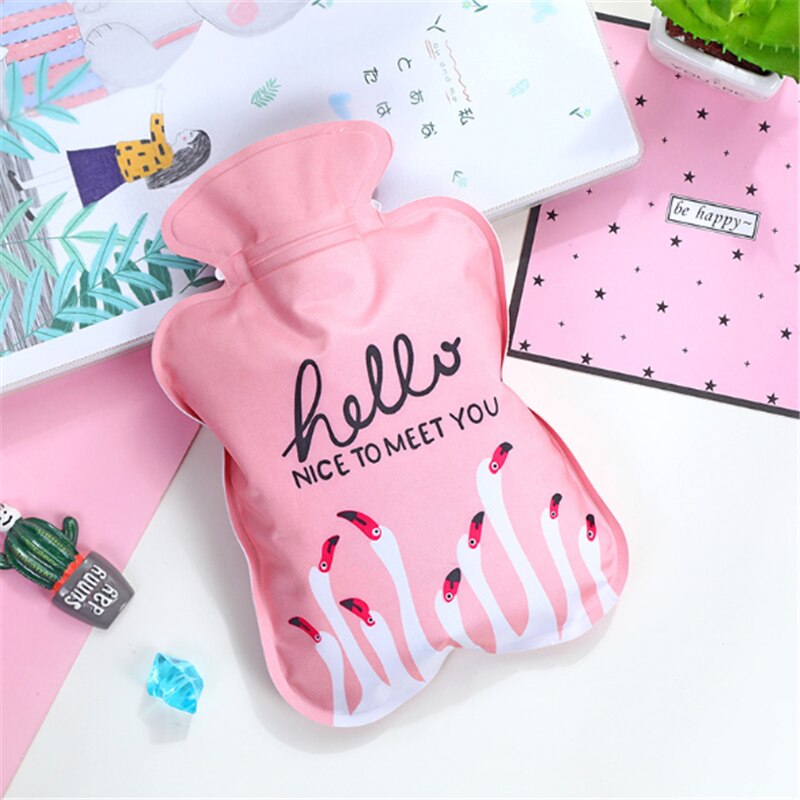 Winter Warm Injection Water Bottle Cute Cartoon Hand Warmer Water Bottle Student Dormitory Warm Baby Wärmflasche: large group of head