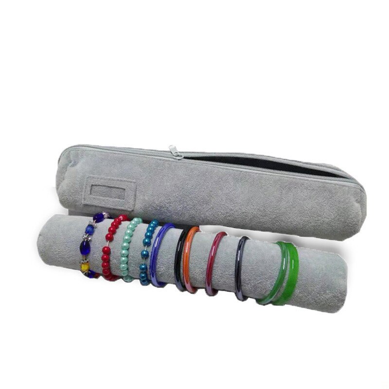 Schmuck Roll-Up Tasche Organizer Weiche Samt Reisetaschen Halskette Ohrringe Ring Armband Träger Lagerung Fall Armreif Uhr Halter