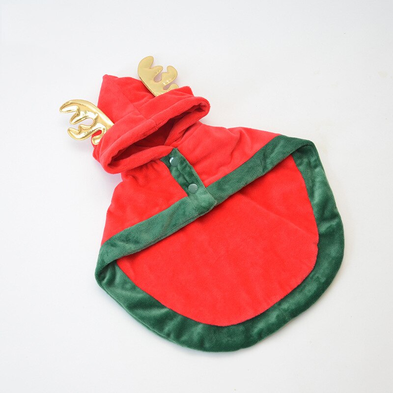 Costume de noël pour chien, Trench, cape d&#39;hiver pour chien, Bichon maltais, chih Tzu Yorkshire, chiodle, Schnauzer, carlin, vêtements de noël: Red / L