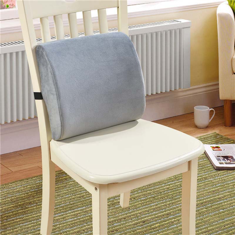 Poduszka ortopedyczna z pianki pamięć ortopedyczna poduszka na krzesło sofa masująca poduszka fizjoterapeutyczna dla kobiet w ciąży: Velvet szary