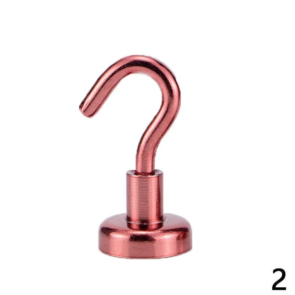 Magnetic Hooks Powerful Hook Magnet Holder 10kg Suction Wall Hook Holder Support Hardware Magnetic Tool Silver: B
