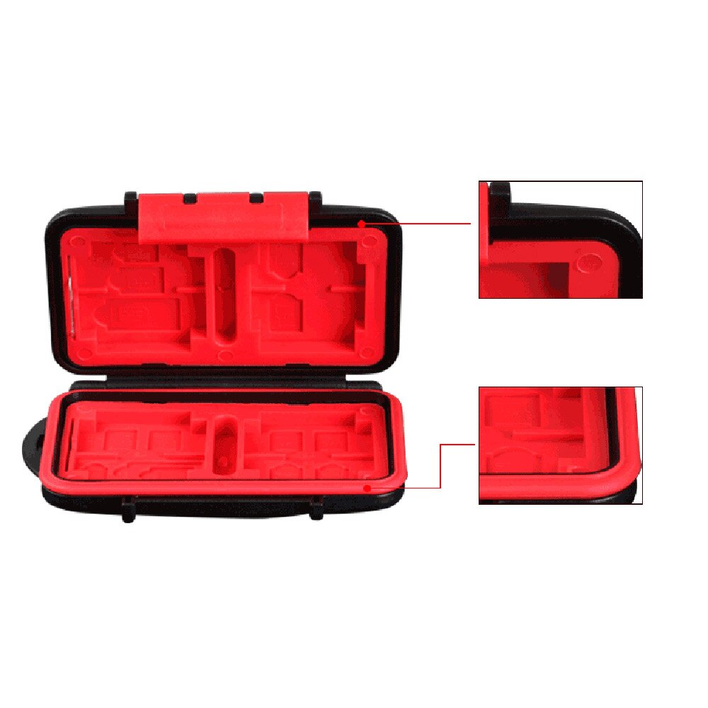 Caixa de Armazenamento de Cartão de memória Caso Do Cartão De Memória SD MSD Cartões CF Caso Caixa À Prova D' Água para Canon Nikon Sony Olympus Camera