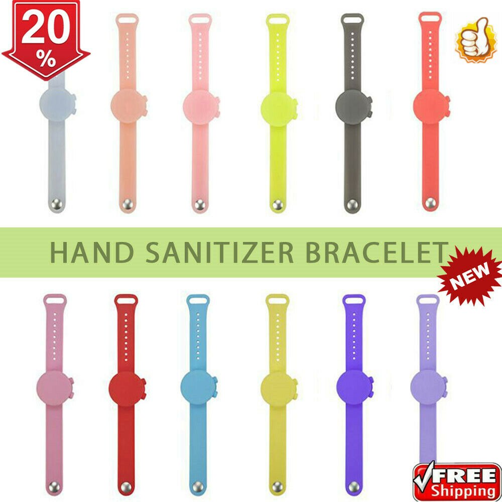 Disinfettante per le mani Wristband Del Silicone Del Braccialetto Mano Dispenser Disinfettante Per Le Mani Braccialetto Disinfettante Repellente Per Zanzare Crema Solare Lozione Per Bambini Wristband