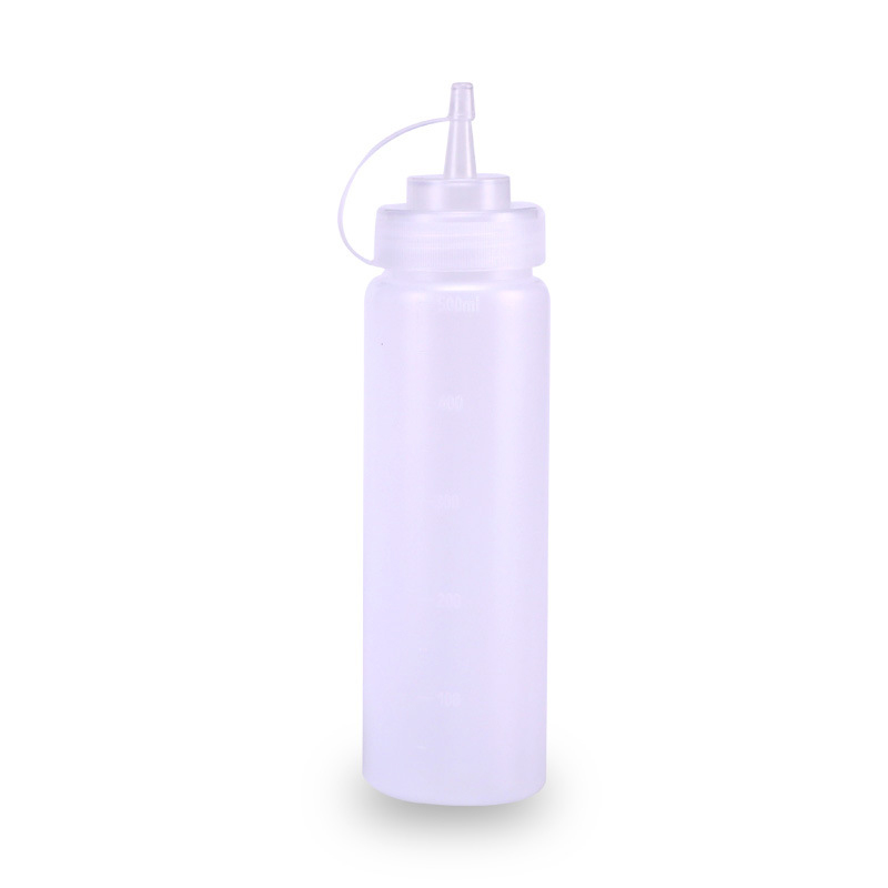 500ML Plastic Puntige Mond Knijptype Sausfles Gemaakt Milieuvriendelijke Materialen Schone Stofdichte Kruidenflessen