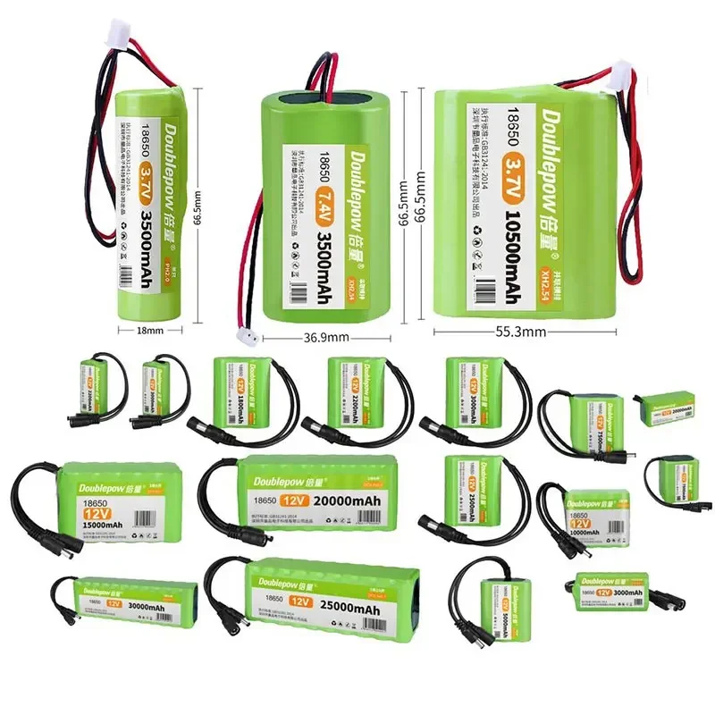 18650 Akumulator 2200mAh 2500mAh 3000mAh 3500mAh Akumulatory 3.7V Li-Ion Cell PH2 2P do awaryjnego oświetlenia maszyny śpiewającej