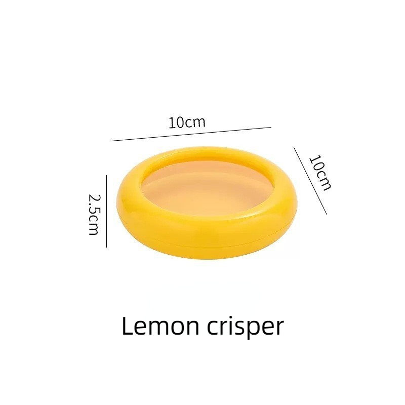 Herbruikbare Food Saver Box Half Cut Fruit Freshing Intrekbare Film Opslagcontainer Fruit Conservering Seal Cover Keukengereedschap: Licht Geel