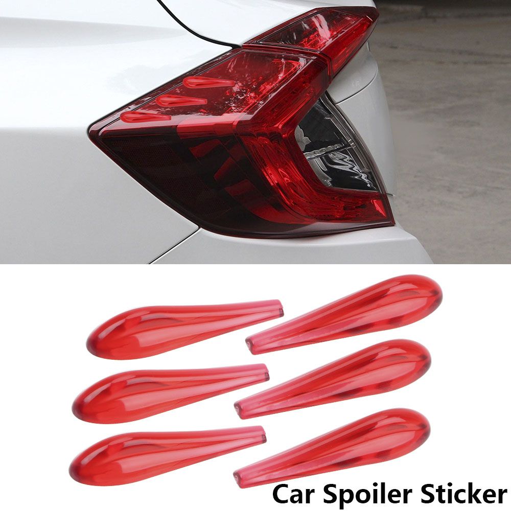 Auto-accessoires Anti-botsing Exterieuronderdelen Auto-styling Anti-collision Strip Autosticker Achterlichtsticker Luchtstroomsticker