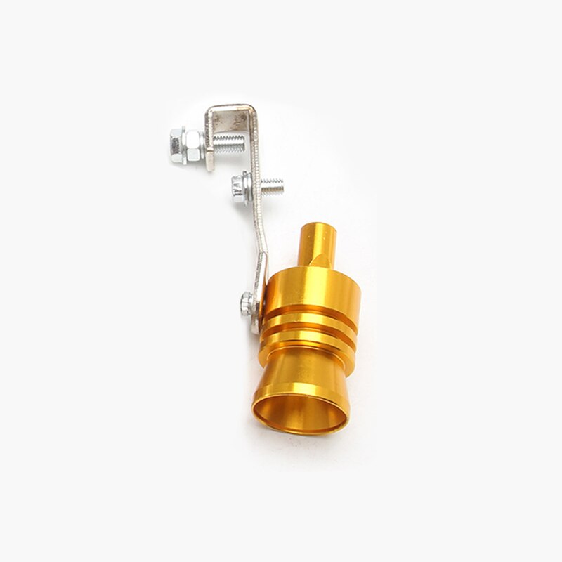 XL Universal Car Turbo Whistle Motorcycle Refitting Turbo Whistle Exhaust Pipe Sound Turbo Tail Auto Car Blow-off Valve Whistle: Gold M