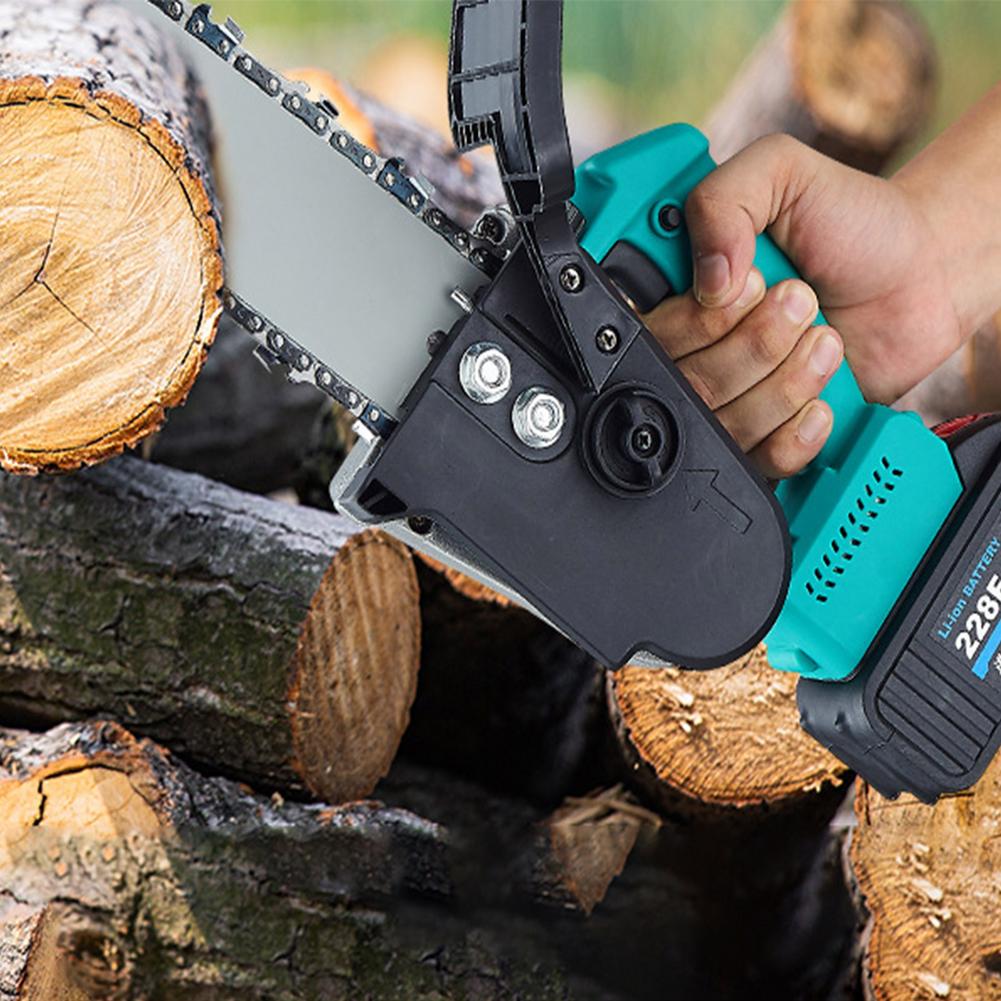 Mini Electric Chainsaw Set Portable Cordless Handheld Pruning Saw Lithium Battery Wood Cutter Home Garden Logging Power Tool
