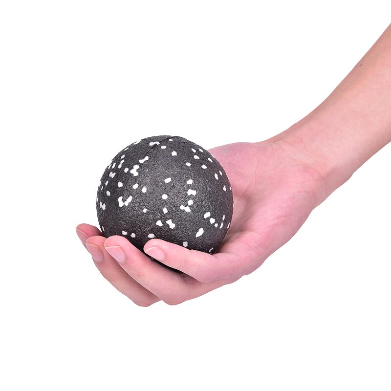 Boule de Massage en EPP, 8CM, haute densité, noire, légère, pour l'entraînement physique, la crosse, le Yoga, le Sport