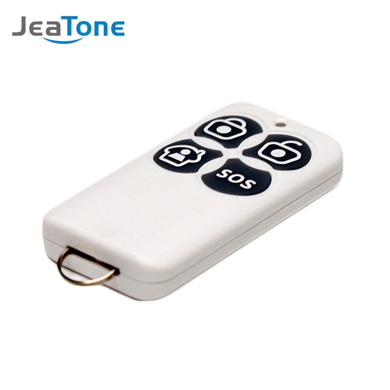 JeaTone 433MHz Wireless Remote Controller 4 buttons arm disarm sos for Home Security Alarm System 3pcs