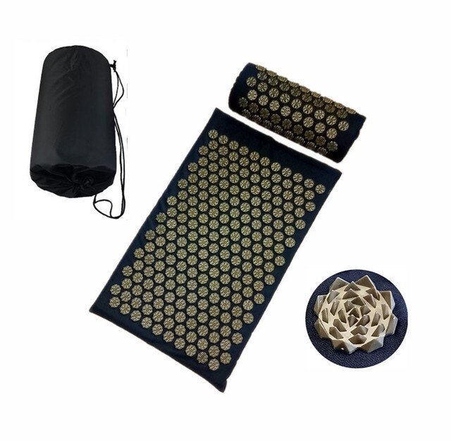 Acupressuur Mat Massager Mat Pijn Verlichten Mat Relief Stress Body Massage Kussen Kussen Met Zak: new color