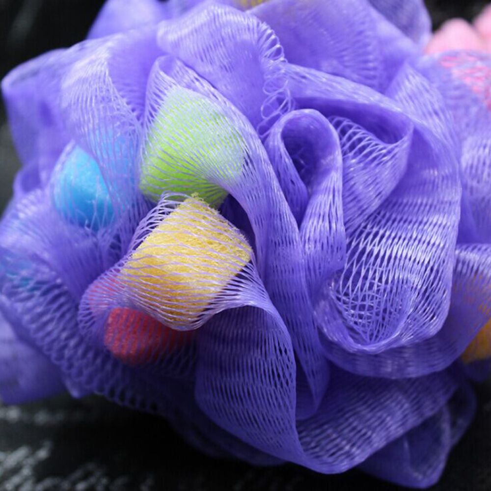 Body Cleaning Bubble Shower Flower Soft Sponge Bath Ball Nylon Scrubber Loofah