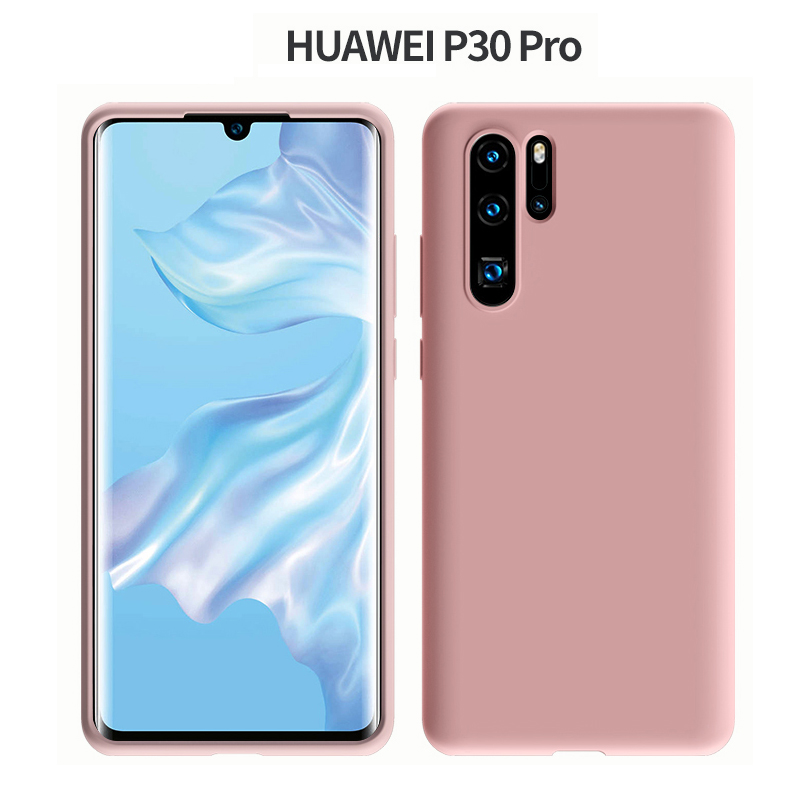 Mat cover til huawei  p30 pro cover mat silikone tpu blødt cover til huawei  p30 pro bagcover