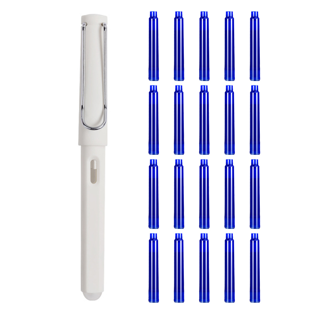 Fountain Pen with 20PCS Erasable Pen Ink Macaron Cartoon 0.5mm Gel Ink Pen for Calligraphy Writing Journal H-best