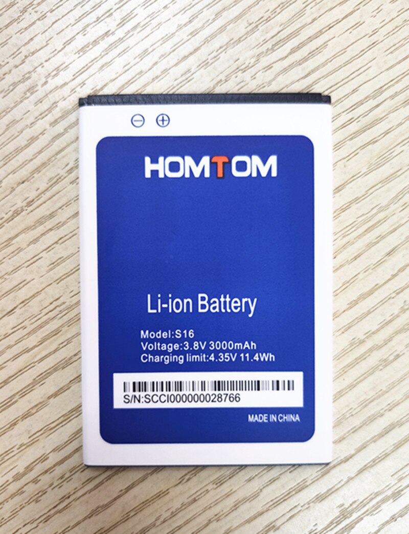 3000Mah Batterij Voor Homtom S16 5.5Inch MTK6580 Smartphone