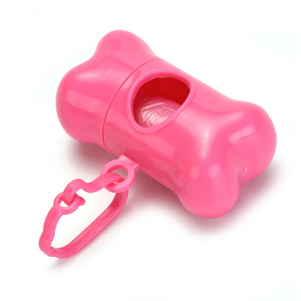 Dog Waste Bag Holder Garbage Bag Dispenser Carrier Case Cleaning Dog Supplies Pet Products Dog Garbage Bag Dispenser: Pink