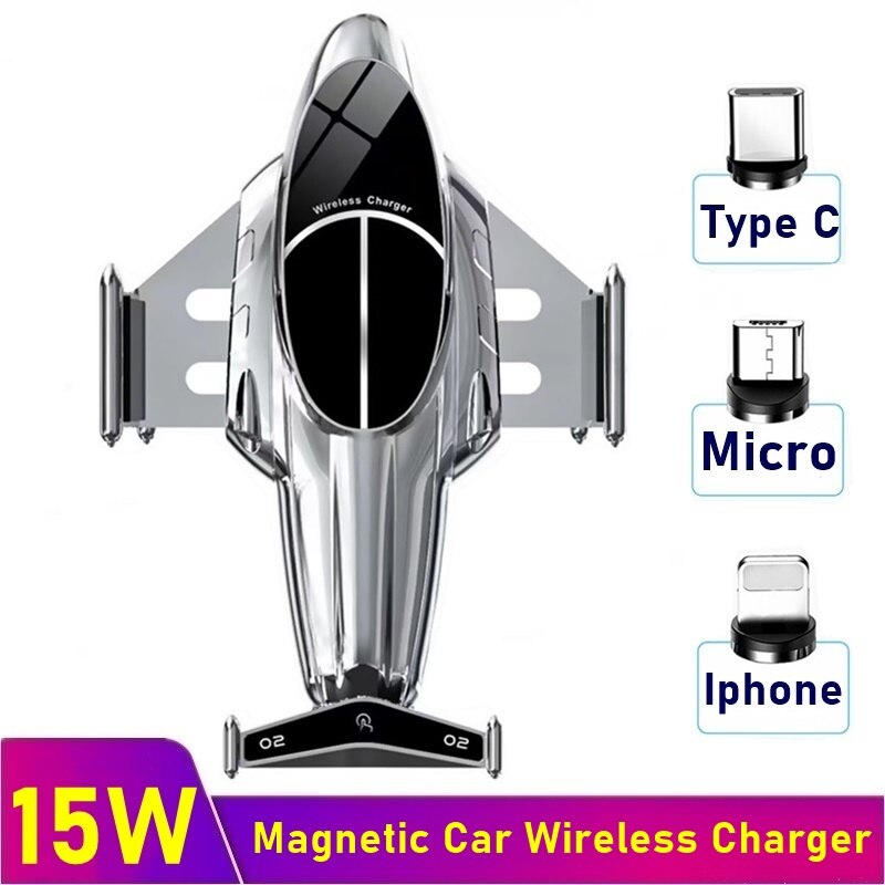 15w magnetische kabellose autoladegeräte für iphone xs  xr 11 12 13 pro max, schnellladegerät für autos, induktives ladegerät für xiaomi, huawei und samsung