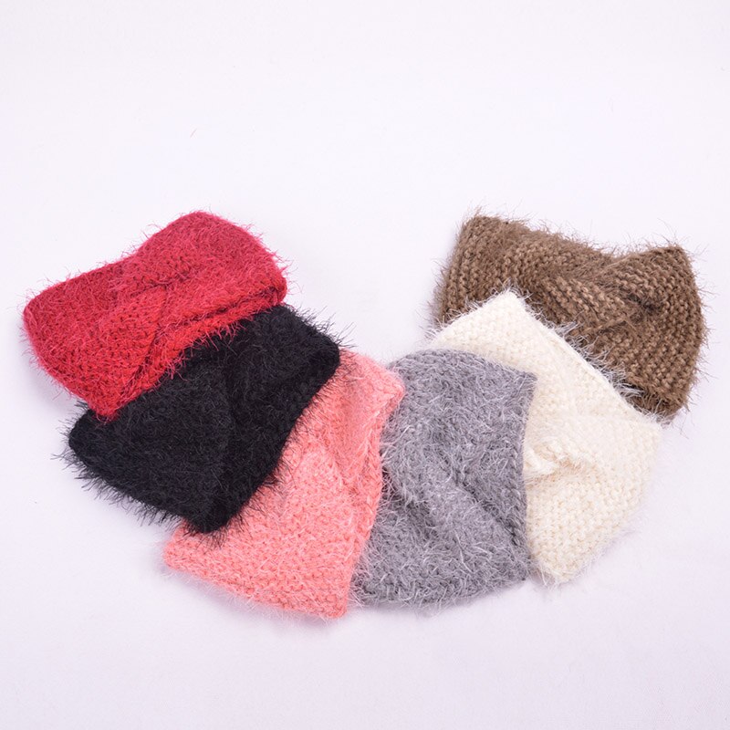 Gebreide Vrouwen Hoofdband Tulband voor Meisjes Zachte Katoenen Breien Winter Haarband Baby Meisjes Haar Accessoires