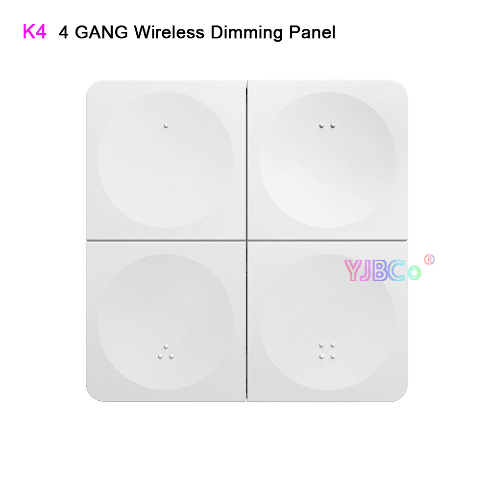 MiBoxer 2,4G Dimmpanel Fernbedienung einfarbiger Schalter schwach Helligkeitsregler K4 K1 k2 K2S K3 K3S Y1 B1 B5 U1 drücken3 drücken3-2: Grau