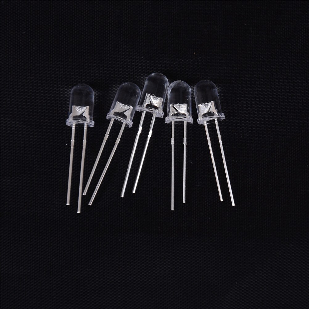 22 PIÈCES 5mm Superbright Blanc LED Ronde 20000 Mcd 3.2-3.4V