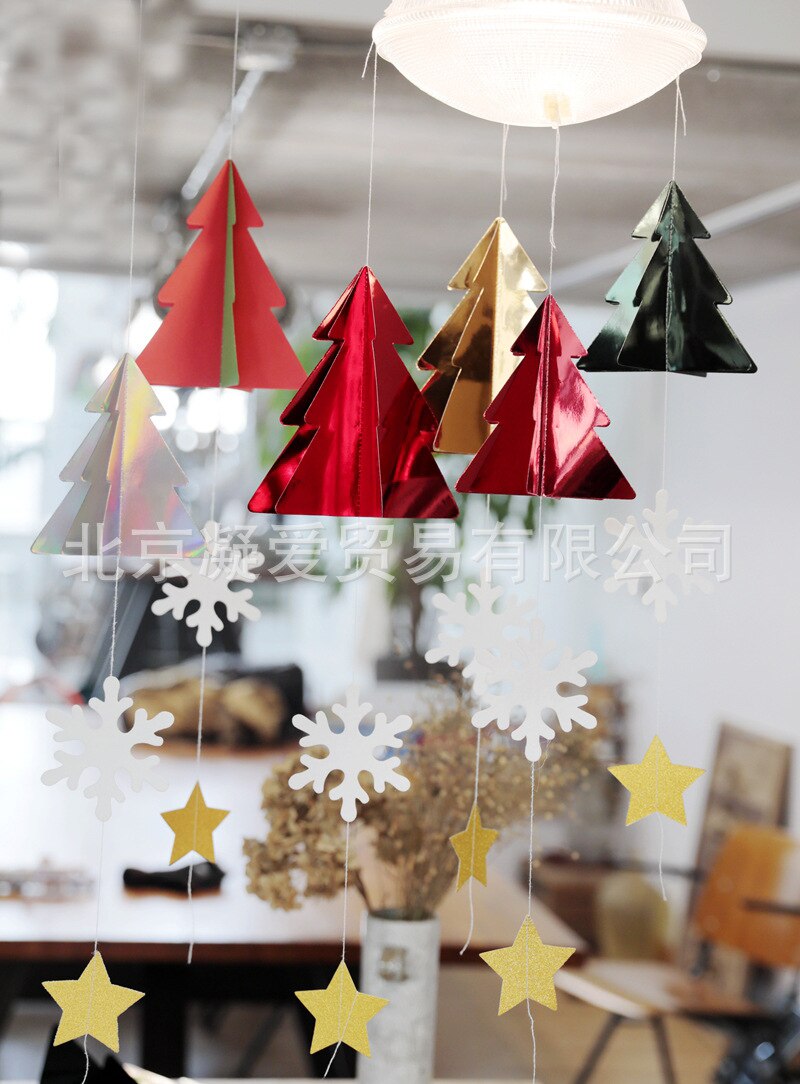 Christmas Shopping Mall Early Education Pine Decoration Atmosphere Decoration Pine Hanging Decoration Bracelet Charm