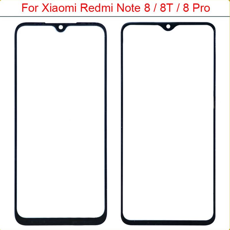Front Panel For Xiaomi Mi 8 Lite SE Redmi 8 8A Note 8 Pro 8T Note8T Note8 Pro Touch Screen TP Glass Cover Not LCD Display Sensor