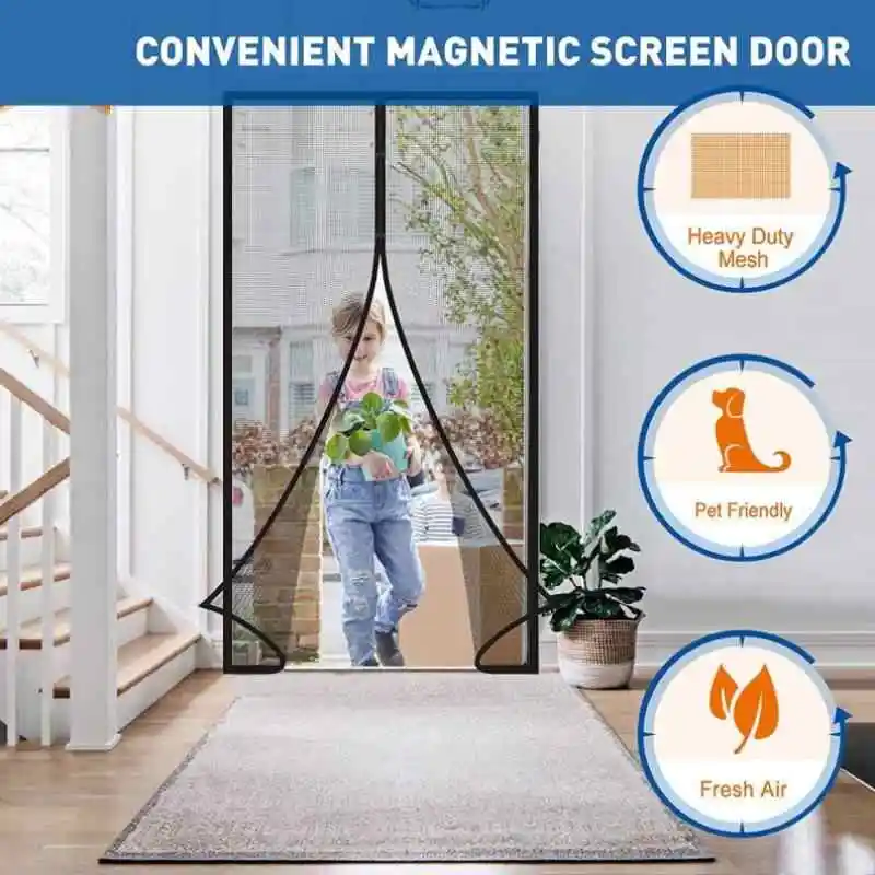 Magnetische Anti Muggen Gordijnen Automatische Sluitende Scherm Deur Raam Netto Insect Proof anti muggen deur klamboe cortinas