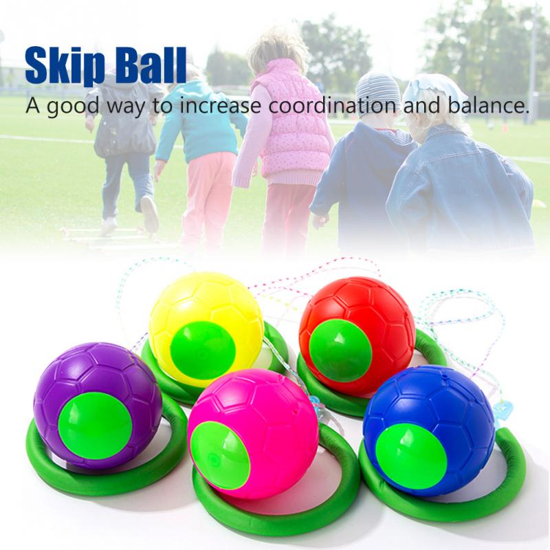 For Kids Balance Training Kindergarten Fitness Equipment Bouncing Classical Outdoor Sports Exercise Ring Skip Ball One Foot