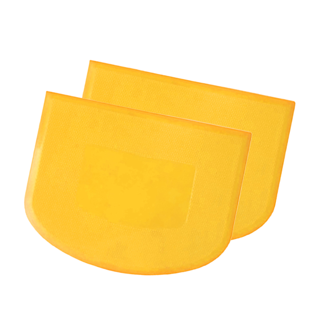 2 Stuks Cake Deeg Schraper Kom Voedselveilige Plastic Deeg Cutter Flexibele Bank Multifunctionele Voedsel Scrappers Voor Brood Deeg: Army Green