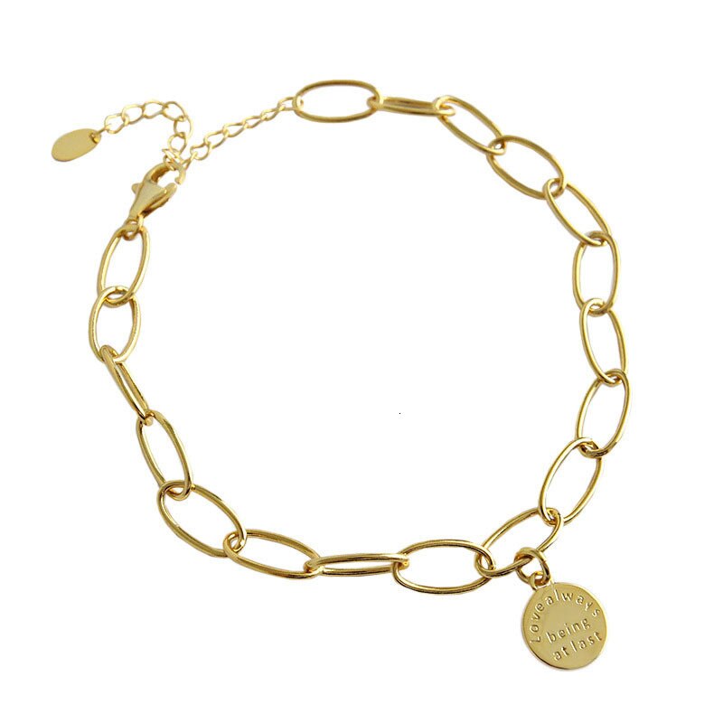 Tobilleras De Plata De Ley 100% 925 Mujer Sterling Zilveren Enkelbanden Voor Vrouwen Engels Goud Brancelet Zilver Voet Sieraden Joyeria