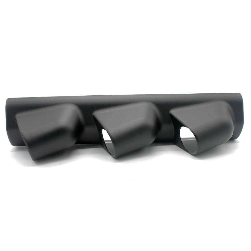 Black 2'' 52mm UNIVERSAL Triple HOLES DASH CAR GAUGE POD MOUNT