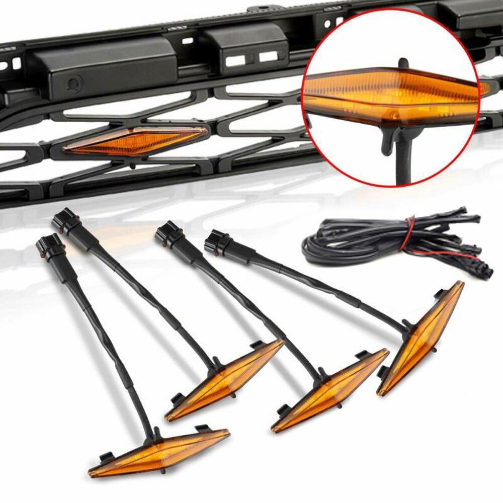 Set Grille LED Lights For Toyota 4Runner TRD Pro Grille Accessories Car
