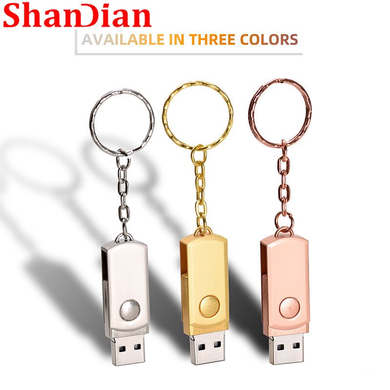 In Acciaio inox USB 2.0 pen drive 256gb 128gb usb flash drive 16gb 32gb 64gb pendrive usb stick con portachiavi Flash Drive