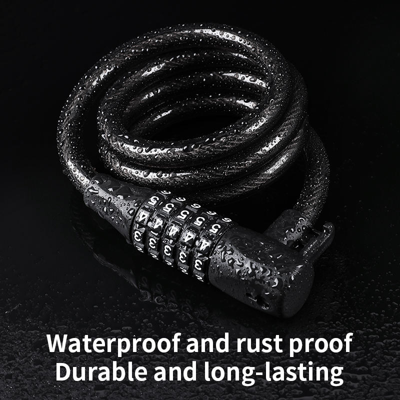 5-cijferige Resetbare Combinatie Fietsslot Anti-Diefstal Scooter Beveiliging Staaldraad Kabel Fietsslot